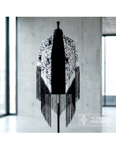 Mantoncillo Blanco con Flores Negras | Mantoncillos - Imagen 2