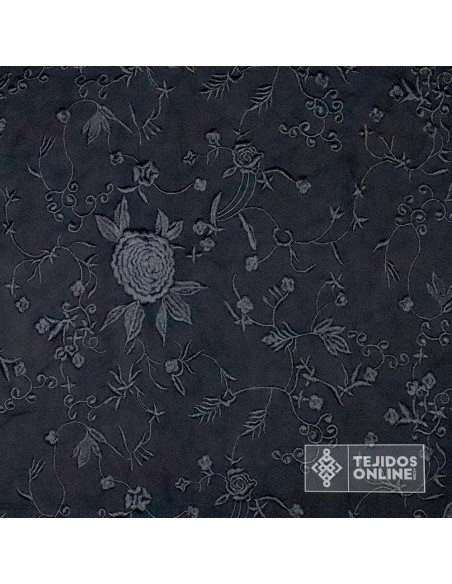 Mantoncillo Negro con Flores Negras | Mantoncillos - Imagen 3