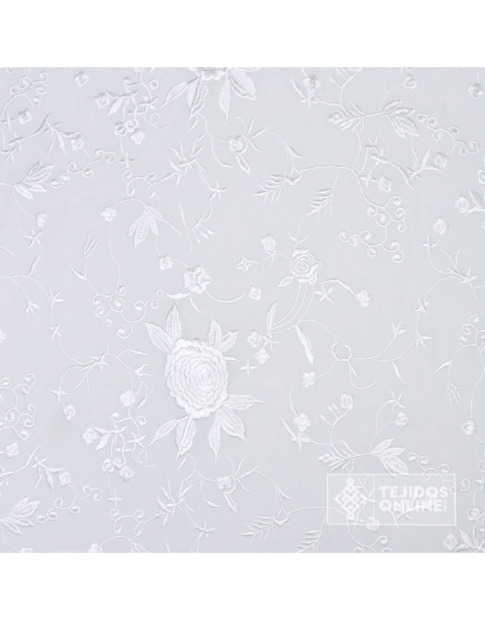 Mantoncillo Blanco con Flores Blancas | Mantoncillos - Imagen 3