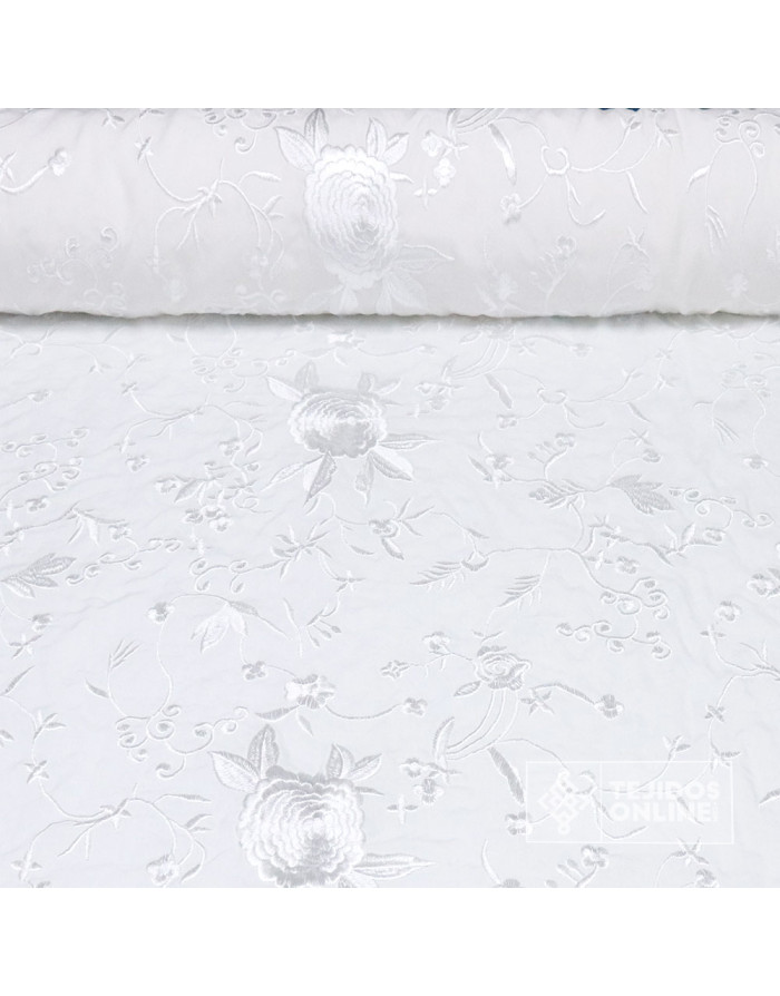 Mantoncillo Blanco con Flores Blancas | Mantoncillos - Imagen 1