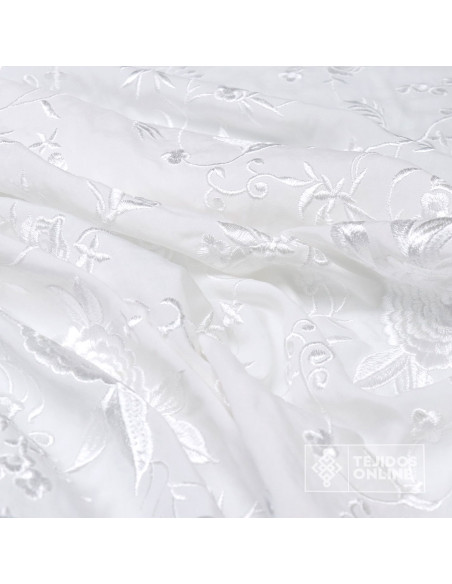 Mantoncillo Blanco con Flores Blancas | Mantoncillos - Imagen 4