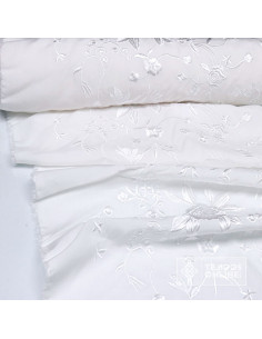 Mantoncillo Blanco con Flores Blancas | Mantoncillos - Imagen 2