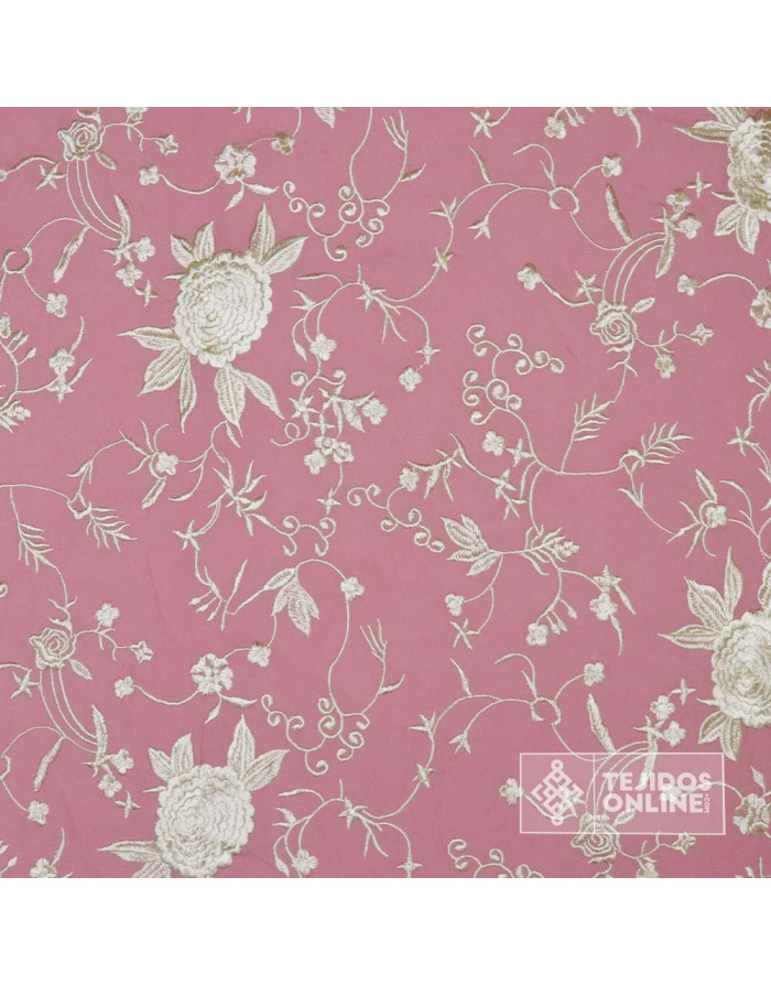 Mantoncillo Rosa Maquillaje con Flores Champang | Mantoncillos - Imagen 3