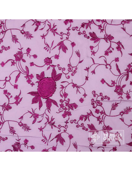 Mantoncillo Malva con Flores Buganvilia | Mantoncillos - Imagen 3