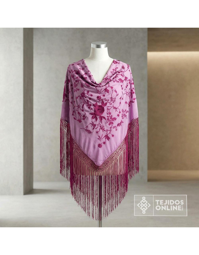 Mantoncillo Malva con Flores Buganvilia | Mantoncillos - Imagen 5