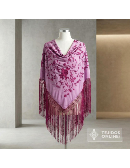 Mantoncillo Malva con Flores Buganvilia | Mantoncillos - Imagen 5