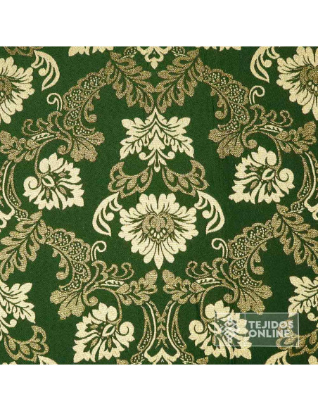 Brocado Verde Sacro - Telas Para Cofradías - Imagen 2