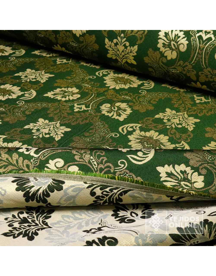 Brocado Verde Sacro - Telas Para Cofradías - Imagen 3