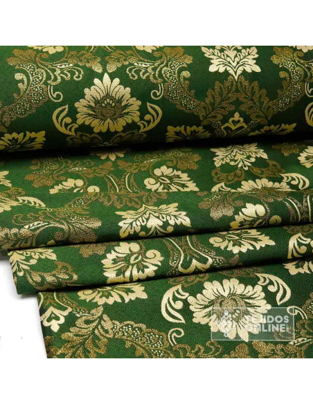Brocado Verde Sacro - Telas Para Cofradías - Imagen 4