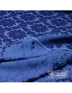 Damasco Azul Versace - Telas Cofrades - Telas de Hogar - Imagen 2