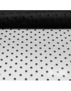 Tul Negro Lunar Negro Flocado | Tienda Telas - Imagen 1
