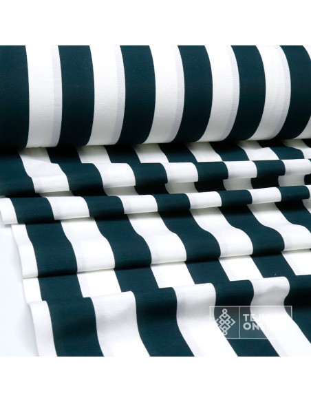Loneta Rayas Anchas - Telas Para Cortinas de Feria - Telas Online - Imagen 4
