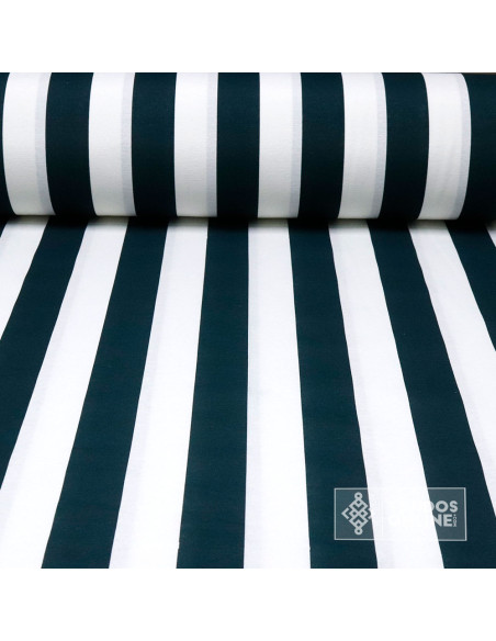 Loneta Rayas Anchas - Telas Para Cortinas de Feria - Telas Online - Imagen 1