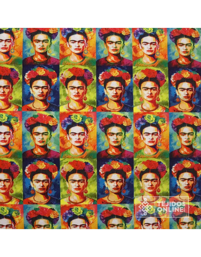 Loneta Cartago Frida Kahlo - Estampado Mujer Frida Kahlo - Imagen 4