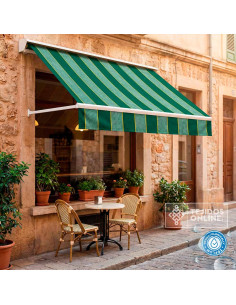 Toldo con Rayas Verde Teflón Sofia- Catálogo de Telas de Toldo - Imagen 2