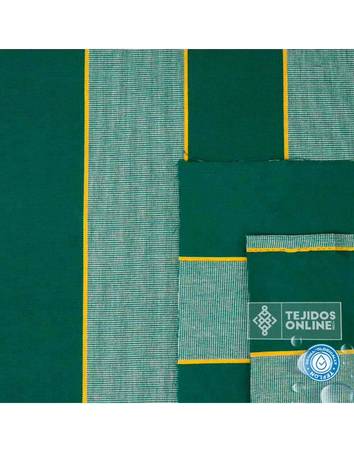 Toldo con Rayas Verde Teflón Sofia- Catálogo de Telas de Toldo - Imagen 4