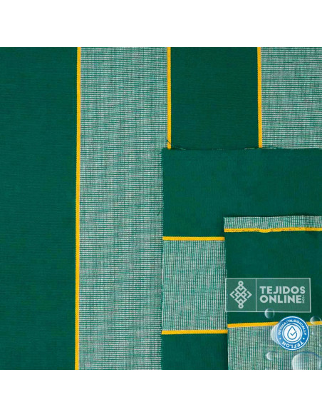 Toldo con Rayas Verde Teflón Sofia- Catálogo de Telas de Toldo - Imagen 4