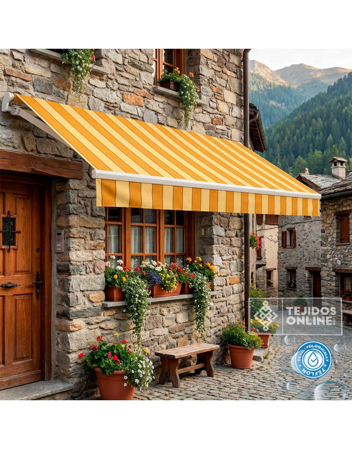 Toldo Rayas Albero Teflón Sofia - Telas para Exterior de Rayas - Imagen 2