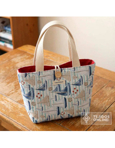 Loneta Veleres Náuticos  - Tela Para Cortinas y Manualidades - Imagen 2