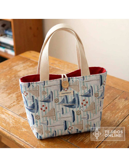 Loneta Veleres Náuticos  - Tela Para Cortinas y Manualidades - Imagen 2