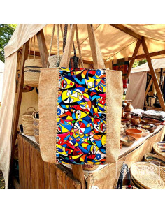 Loneta Picasso Arte Multicolor - Tela Para Cortinas y Manualidades - Imagen 2