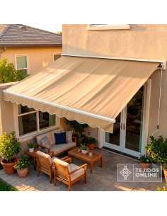 Toldo Vainilla Teflón - Toldo Camel - Telas para Toldos - Imagen 2