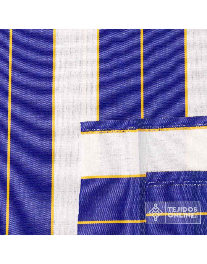 Toldo Rayas Azul para Exterior Andalucía- Telas para Terrazas - Imagen 2