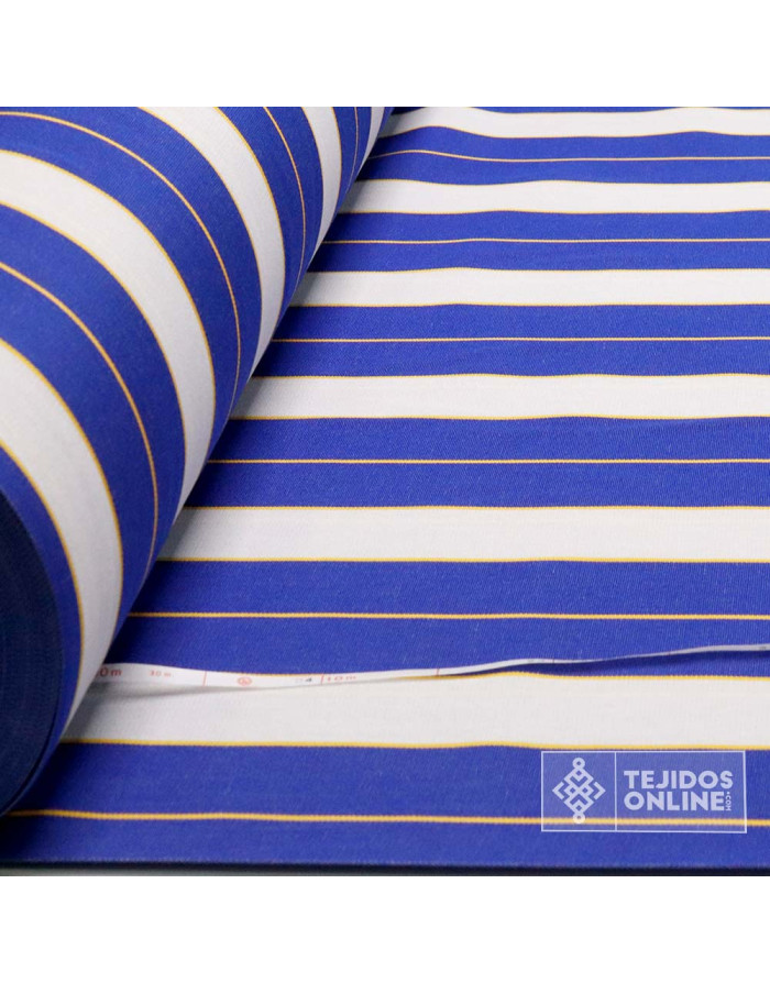 Toldo Rayas Azul para Exterior Andalucía- Telas para Terrazas - Imagen 3