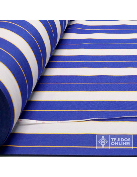 Toldo Rayas Azul para Exterior Andalucía- Telas para Terrazas - Imagen 3