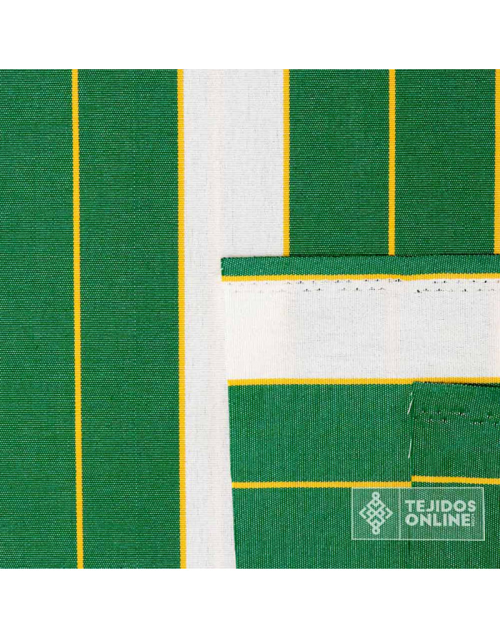 Toldo Rayas Verde para Exterior Andalucía - Telas para Terrazas - Imagen 4