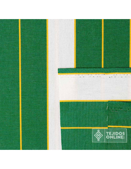 Toldo Rayas Verde para Exterior Andalucía - Telas para Terrazas - Imagen 4