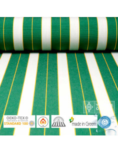 Toldo Rayas Verde para Exterior Andalucía - Telas para Terrazas - Imagen 1