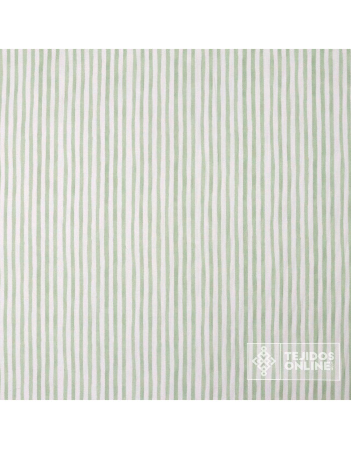 Tela de Rayas 100% Algodón Pastel - Rayas Infantiles Tela - Imagen 2