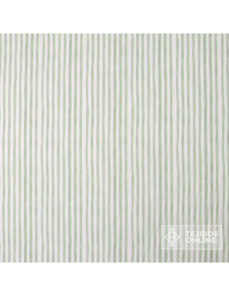 Tela de Rayas 100% Algodón Pastel - Rayas Infantiles Tela - Imagen 2