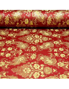 Brocado Burdeos Salamanca - Imagen 1