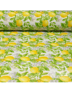 Loneta de Limón para Cocina - Telas de Limón Barata - Imagen 1