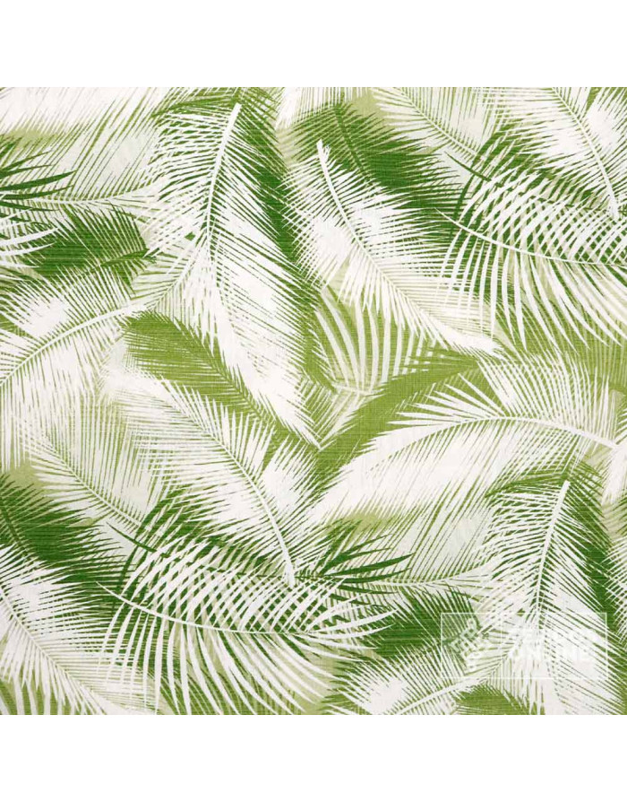 Loneta De Palmeras para Cortinas Verde | Tela de Palmeras - Imagen 3