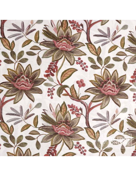 Tela Con Flores Efecto Relieve - Telas para Cortinas - Imagen 4