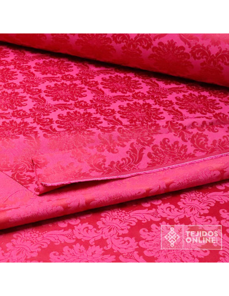 Tela Damasco Fucsia Versace - Tela para Semana Santa - Imagen 3