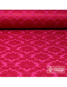 Tela Damasco Fucsia Versace - Tela para Semana Santa - Imagen 1