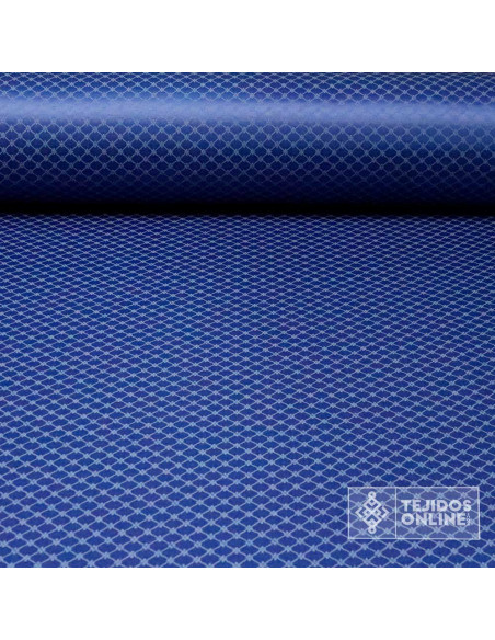 Tela Damasco Azul Galán Valenciano - Tela para Semana Santa - Imagen 1