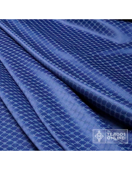 Tela Damasco Azul Galán Valenciano - Tela para Semana Santa - Imagen 4