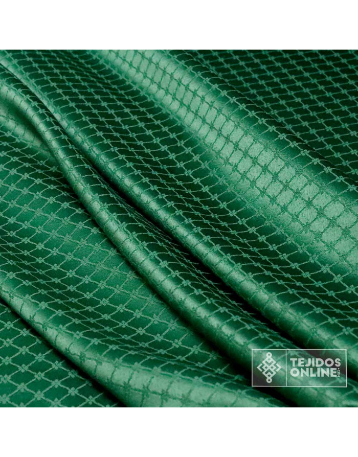 Tela Damasco Verde Galán Valenciano - Tela para Semana Santa - Imagen 3