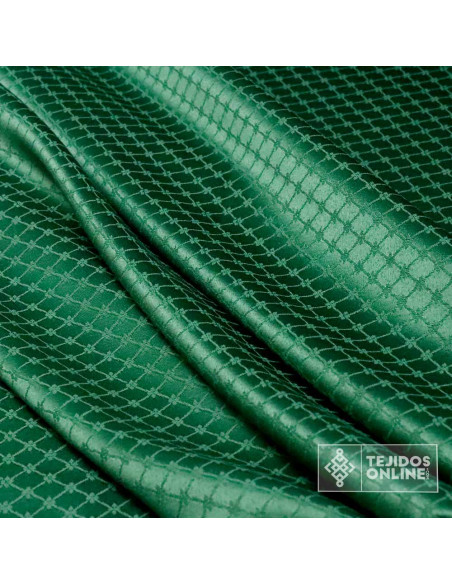 Tela Damasco Verde Galán Valenciano - Tela para Semana Santa - Imagen 3
