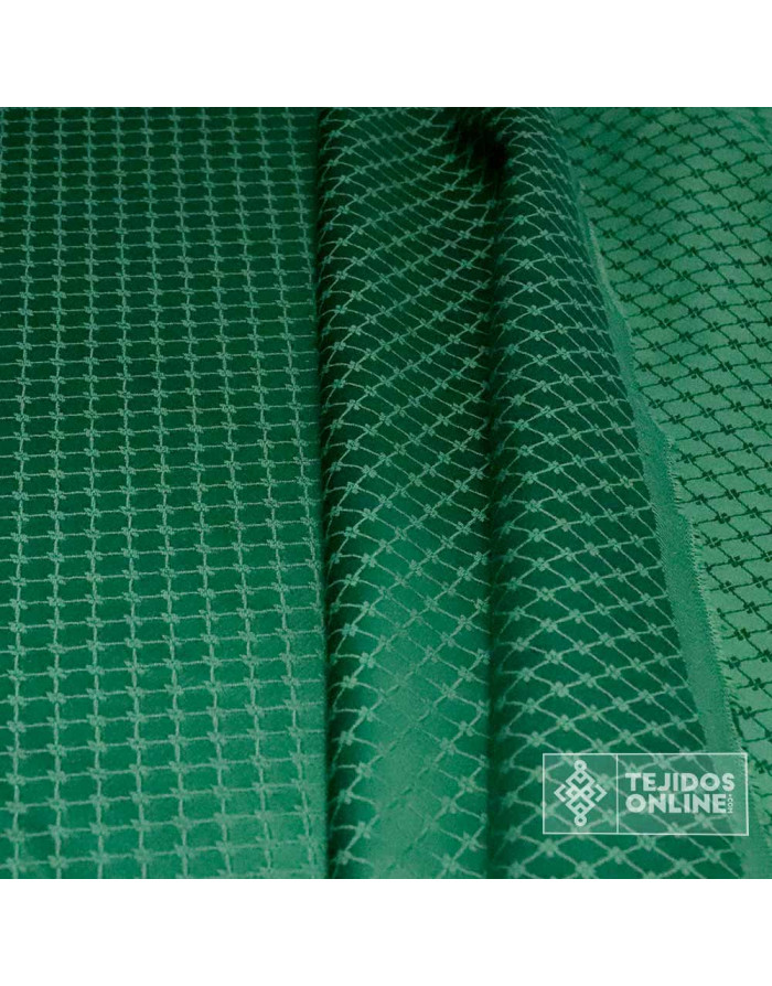 Tela Damasco Verde Galán Valenciano - Tela para Semana Santa - Imagen 4