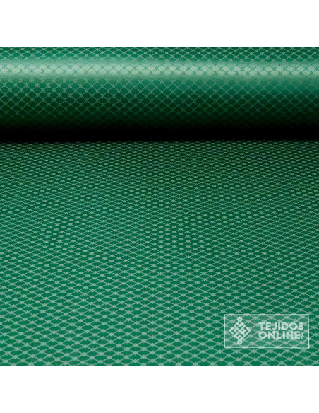 Tela Damasco Verde Galán Valenciano - Tela para Semana Santa - Imagen 1