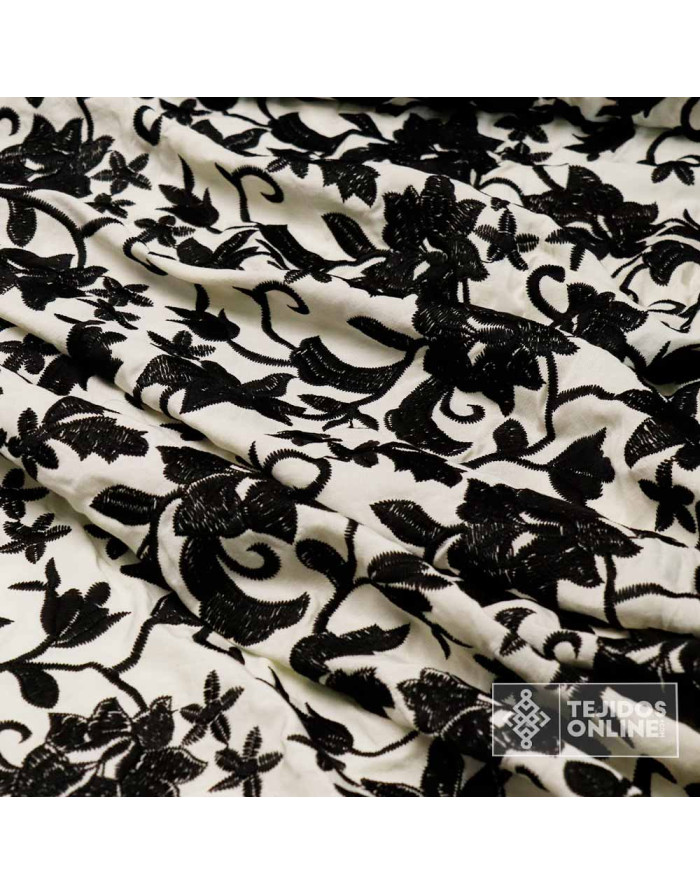 Tela Mantoncillo Beige con Negro | Mantoncillos - Imagen 3