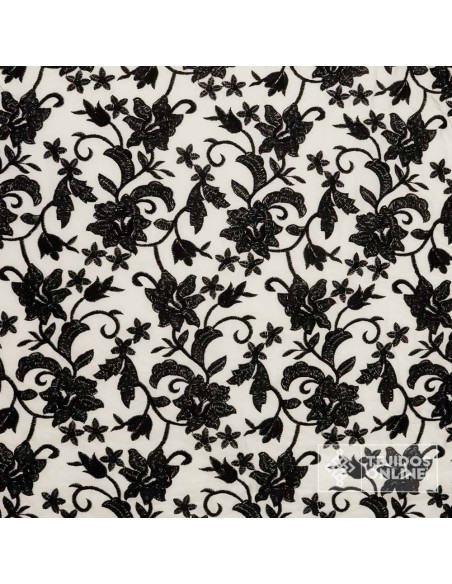 Tela Mantoncillo Beige con Negro | Mantoncillos - Imagen 4