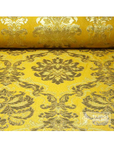 Brocado Dorado Con Hilatura Dorada Asunción - Telas Hermandad - Imagen 1