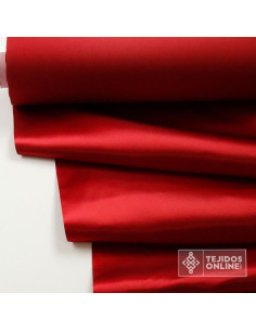 Tela Raso Rojo Oscuro para Carnaval - Tejidos Online - Imagen 1